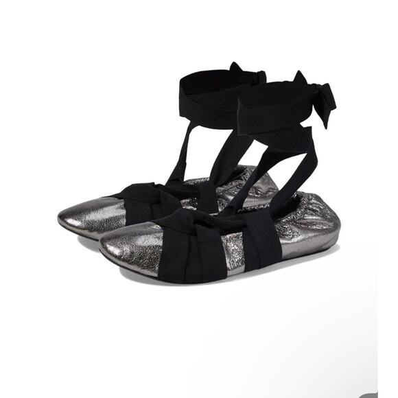 Free People Cece Wrap Ballet Flats Size 9 New - Picture 5 of 5